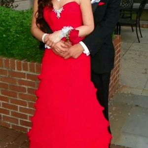 Red prom dress