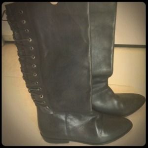 🚫Hold🚫Vintage Tie Back Leather Riding Boots
