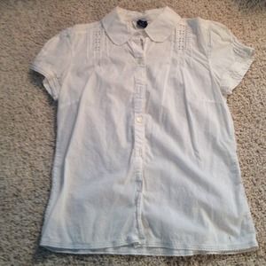 Gap white short sleeve button down