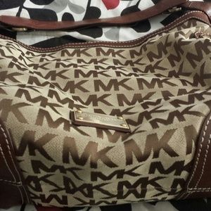 Canvas trim leather Michael kors great condition