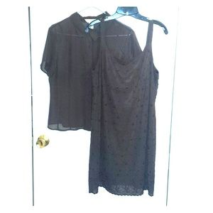 Dress and cover shirt