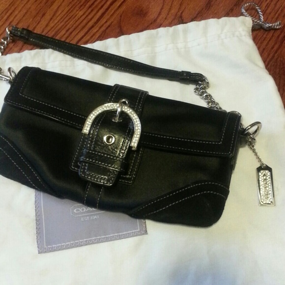 COACH SWAROVSKI LITTLE BLACK BAG