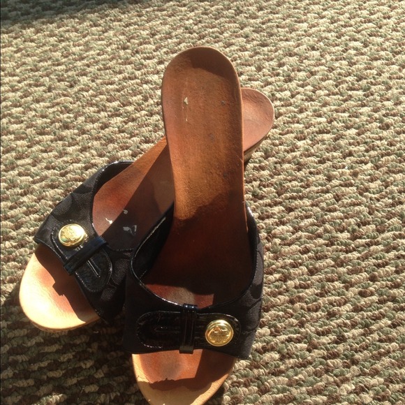 Coach black open toe - Picture 2 of 3