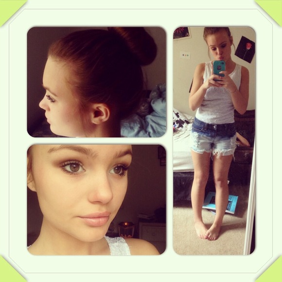 🌺Dip-bleached highwaisted Levi's