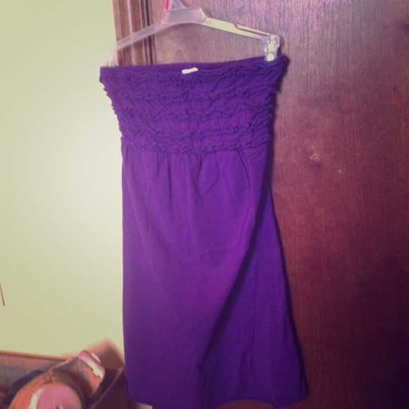 Purple swimsuit coverup dress