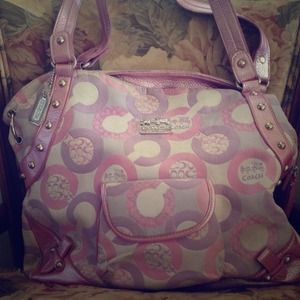 Pink and Purple coach bag