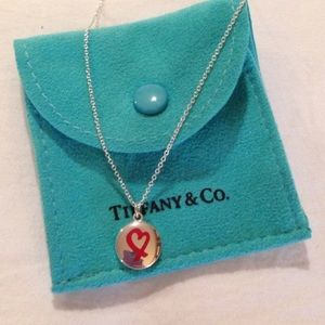 Tiffany Picasso Red Heart Necklace, RARE