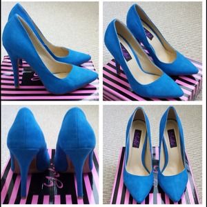 🎉Host Pick🎉 Blue 4" inch Dress Pumps Heels NWOT
