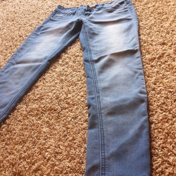 Denim leggings