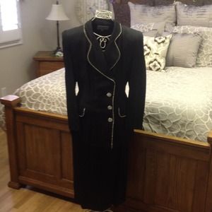 Black suit with Rhinestone accents