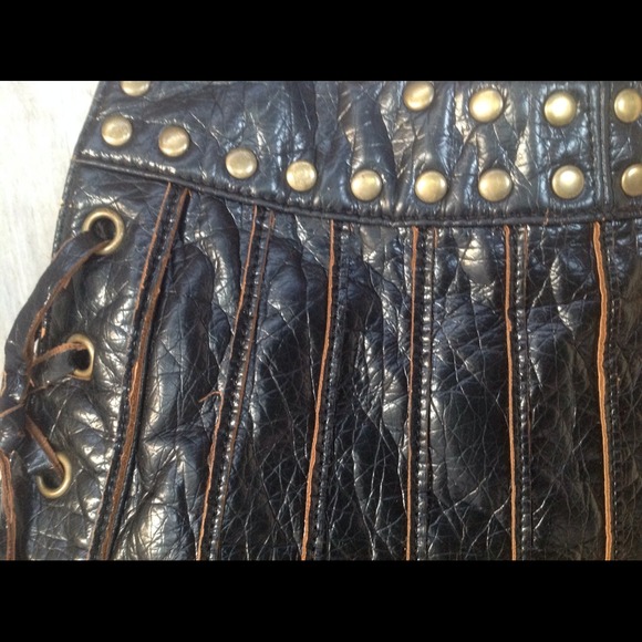 Boho Rocker Hippie Fringed Handbag - Picture 3 of 4