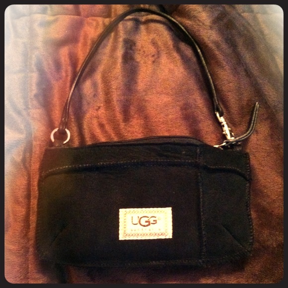 Black UGG wristlet