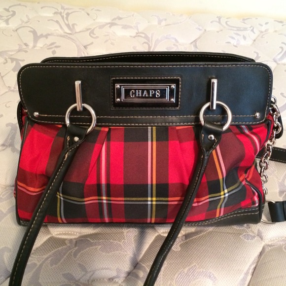 Chaps Red Tartan Purse