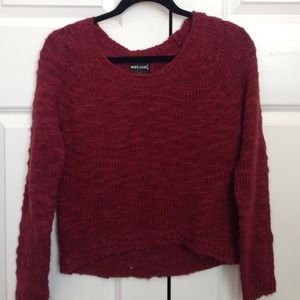 Wet seal maroon sweater size xs