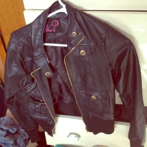 Black bomber jacket