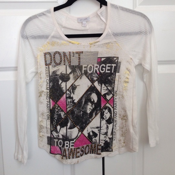 Delia's jeweled graphic tee
