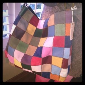 Suede & Leather Lucky Brand Multi-Color   Hobo