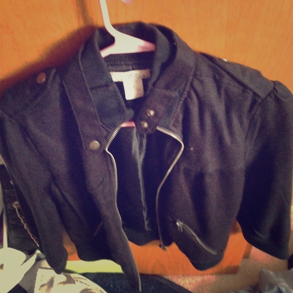 Black zip up jacket