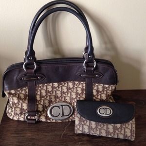 Christian Dior handbag and wallet