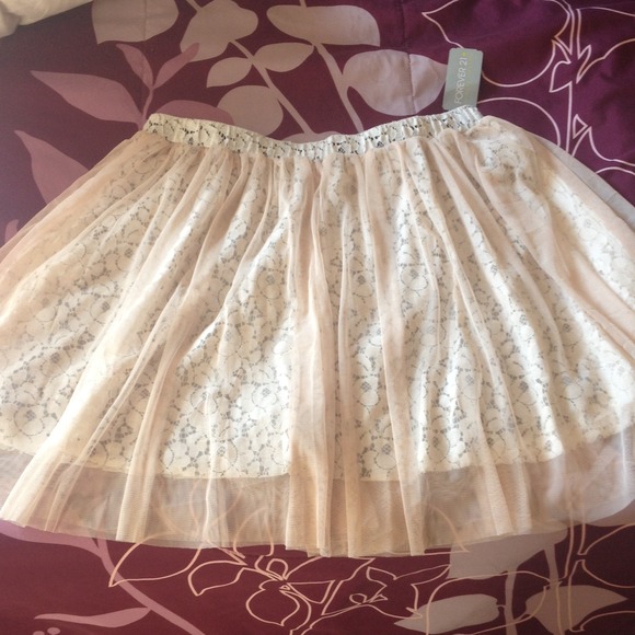 **STILL available** Short Skirt - Nude/Ivory