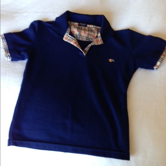 SOLD!! Burberry navy blue polo