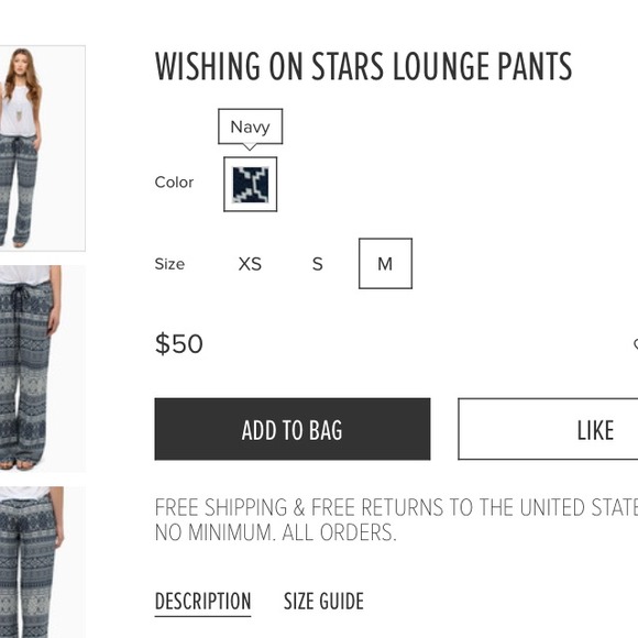 REDUCED! Wishing On Stars Lounge Pants! ✨ - Picture 4 of 4