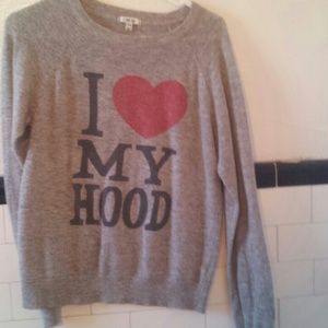 graphic knit sweater