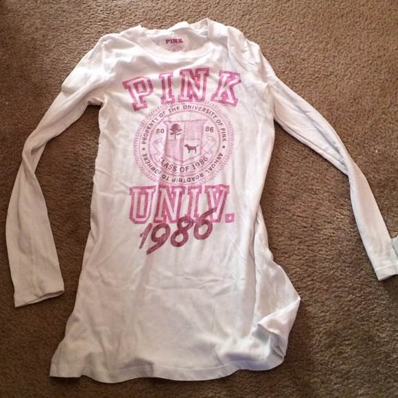 Victoria secrets pink night gown shirt