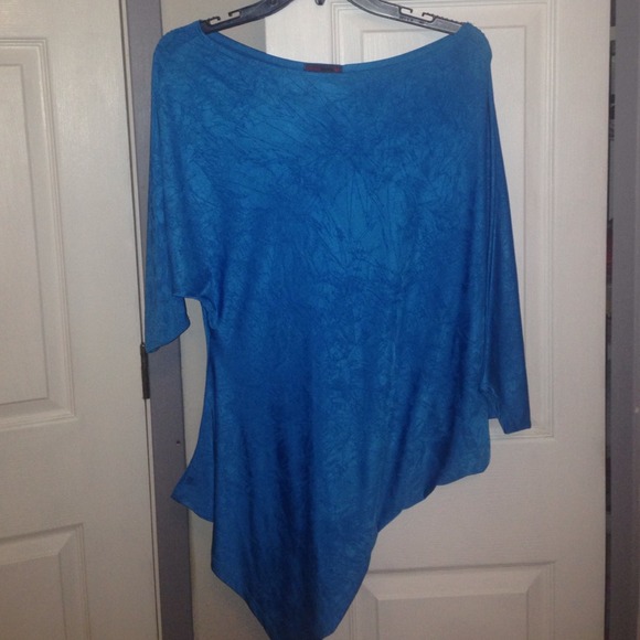 Bat winged blue shirt/dress