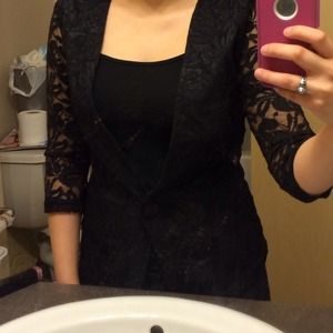 Lace blazer