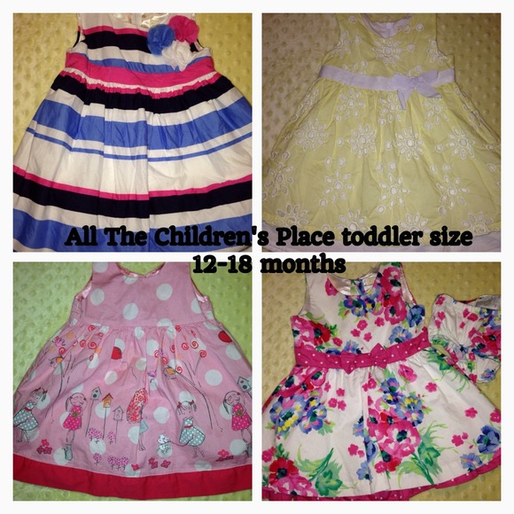 Four 12-18 month The Children's Place Dresses - Picture 1 of 1