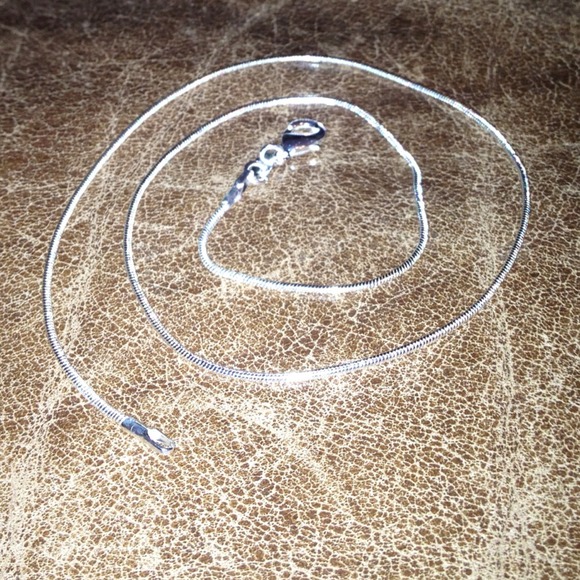 New😄18 inchx 1 mm 925 sterling silver snake chain
