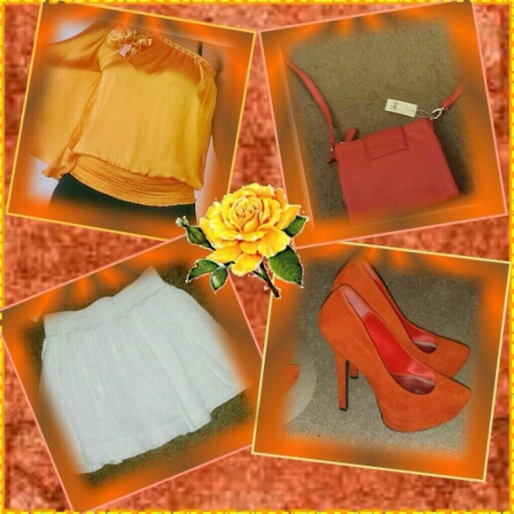 ???? Host Pick 5/5 ??Burnt orange one shoulder top
