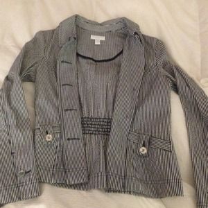 Trendy, pin-stripe jacket