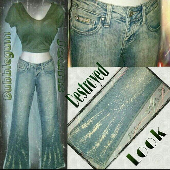 Destroyed looking jeans