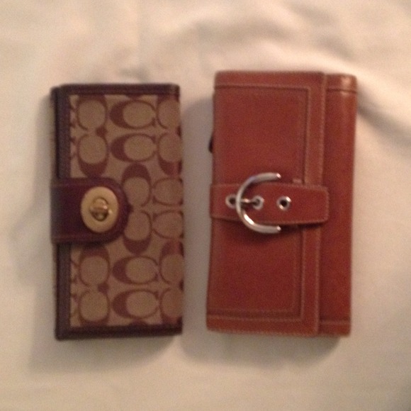 SOLD Authentic Coach wallet with checkbook (