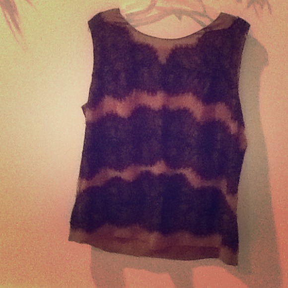 Brand new!! Talbots brown with black lace tank!!
