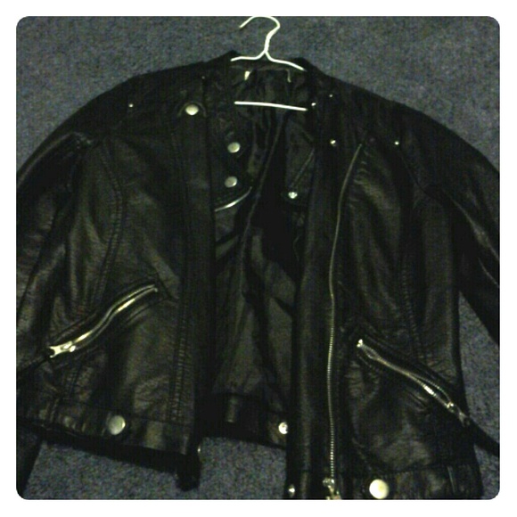 Black moto jacket