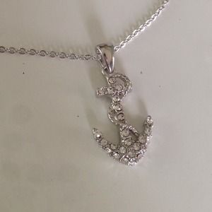 Silver Anchor Necklace