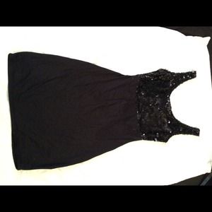 Black sequin dress