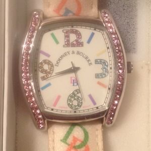 SALE Dooney & Burke white multi colored watch