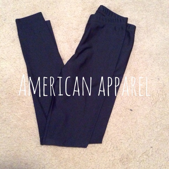 SALE American Apparel Nylon Tricot Shiny Leggings
