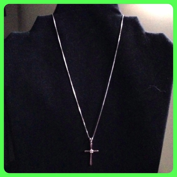 925 Necklace with Cross pendant - Picture 2 of 4