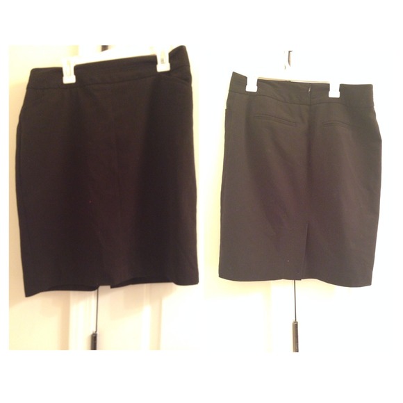 Black pencil skirt