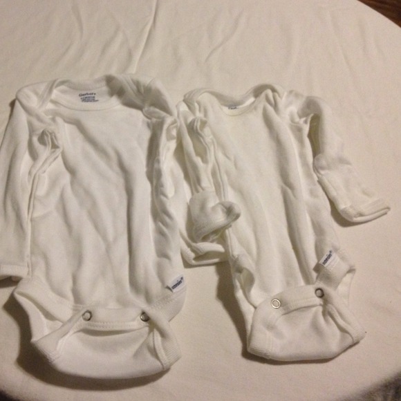 Two long sleeve onesies