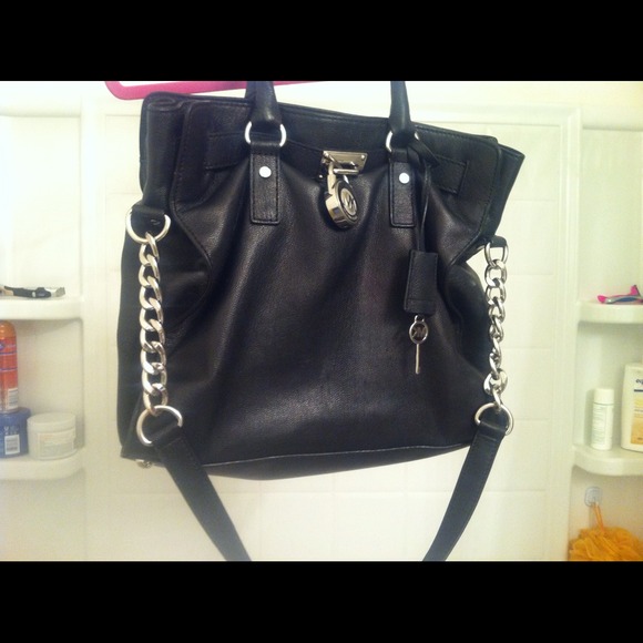 Authentic large black MK Hamilton purse