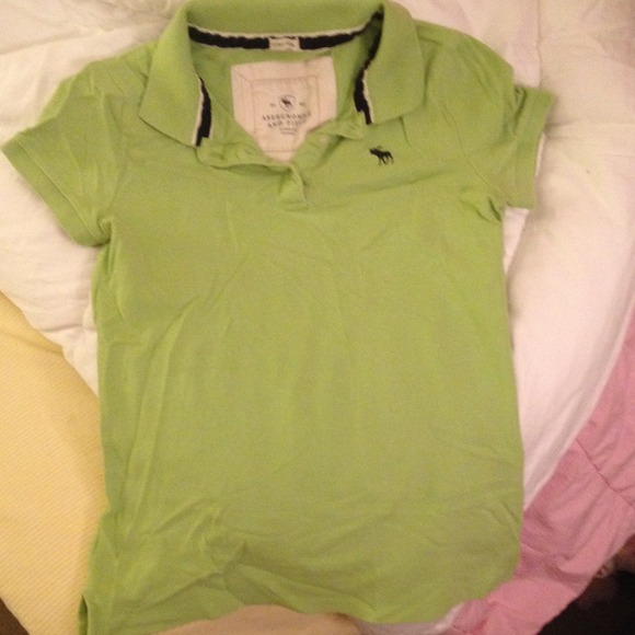 A&F Green polo