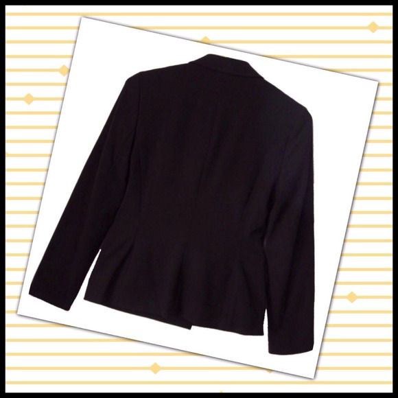 INC Black 2P lined Blazer Jacket Mint Like new - Picture 2 of 4