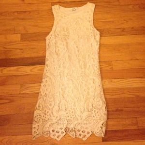 Cream crochet dress