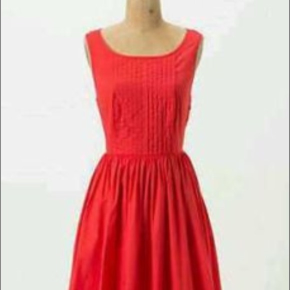 Sold! Vivid red Moulinette Soeurs lace back dress - Picture 3 of 4